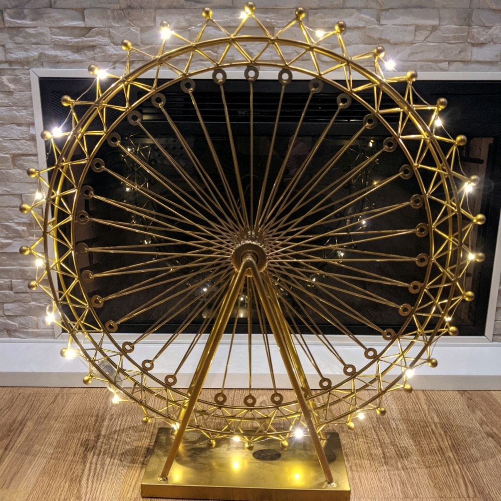24" UNIQUE Ferris Wheel Decorative Lamp - SPINS